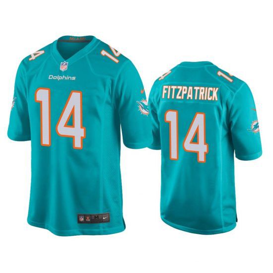 Men Miami Dolphins #14 Ryan Fitzpatrick Nike Green Game NFL Jersey